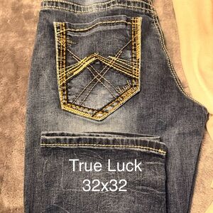 Men's True Luck Blue Jeans